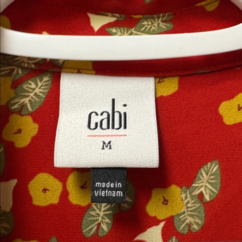 Cabi red floral top - Picture 2 of 7